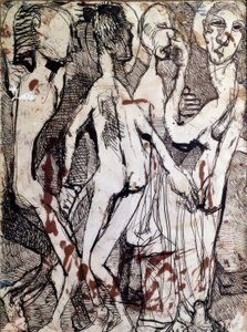 Kompozice s figurami od Louis Soutter
