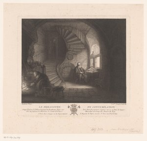Kontemplativní filozof La philosophe en contemplation (název na předmětu)