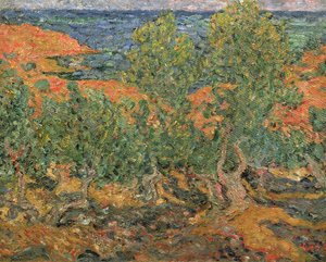 Okrové skály od Louis Valtat