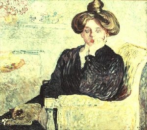Zamyšlená mladá žena od Louis Valtat