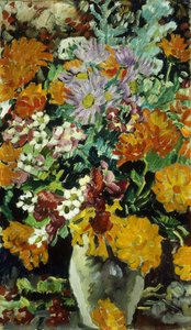 Váza s květinami; Vase de Fleurs, kolem roku 1930 (olej na plátně) od Louis Valtat