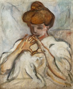 Žena s drdolem vlasů; Žena s drdolem od Louis Valtat