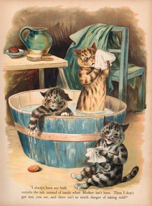 Louis Wain Cats (chromolitho) od Louis Wain