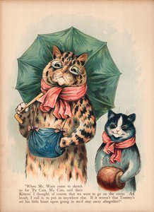 Louis Wain Cats (chromolitho) od Louis Wain
