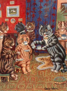 Užívání čaje od Louis Wain