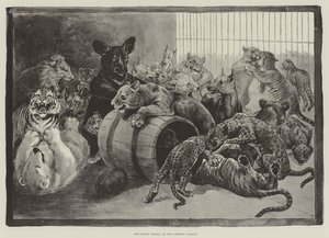 Šťastná rodina v Crystal Palace od Louis Wain