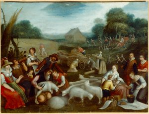 Léto (olej na plátně) od Louis de (circle of) Caullery