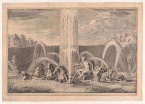 Apollo Rybník v zahradě Versailles od Louis de Châtillon