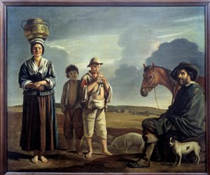 Hodinářské zastavení Obraz od Louise le Naina od Louis le Nain