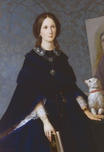 Autoportrét, cca 1865, obraz Louisy Grace Bartolini (1818-1865), olej na plátně od Louisa Grace Bartolini
