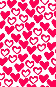 Simple Hearts, digitální obraz (2014) od Louisa Hereford
