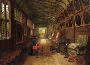 The Brown Gallery, Knole, Kent od Louise Ingram Rayner