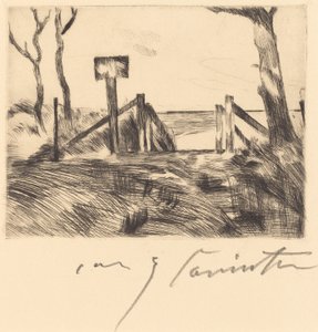 Most se znakem od Lovis Corinth