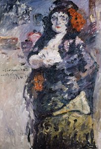 Carmencita Portrét Charlotte Berend-Corinth ve španělských šatech od Lovis Corinth