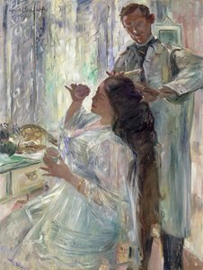 Charlotte Corinth u svého toaletního stolku, 1911 od Lovis Corinth