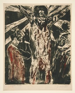 Kristus na kříži od Lovis Corinth