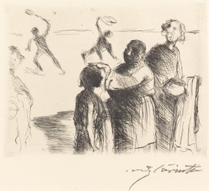 Gastmahl z Trimalchia: pl. II (Trimalchiova hostina: pl. II) od Lovis Corinth