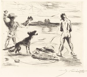 Gastmahl z Trimalchia: pl. VII (Trimalchijská hostina: pl. VII) od Lovis Corinth