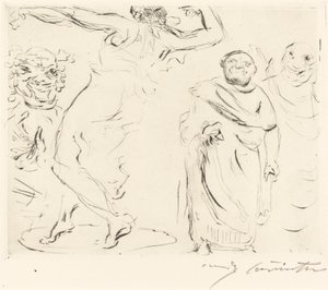 Gastmahl z Trimalchia: pl. XI (Trimalchiova hostina: pl. XI) od Lovis Corinth
