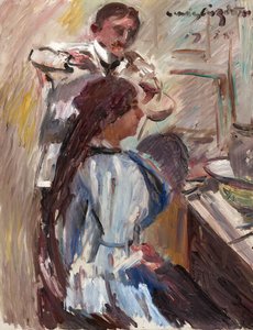 Kadeřnictví od Lovis Corinth