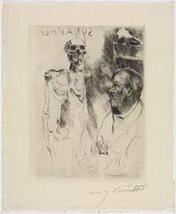 Umělec a smrt I od Lovis Corinth
