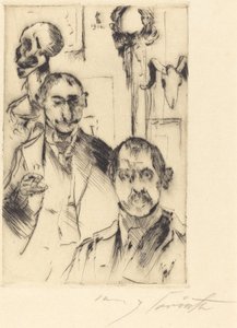 Dvojitý portrét s kostrou od Lovis Corinth