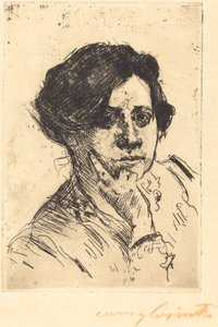 Hlava ženy, 1911. od Lovis Corinth