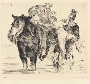 Znásilněná žena Znásilnění, 1920. od Lovis Corinth