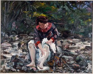 Dívka v potoce, 1913 od Lovis Corinth