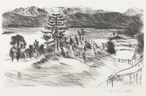 Velká krajina Walchensee Velká krajina Walchensee, 1923. od Lovis Corinth