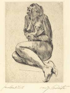 Krčící se ženský akt Krčící se ženský akt, 1914. od Lovis Corinth