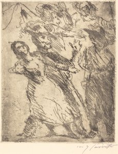 Cavaliers with a Woman Cavaliers with a Woman, c. 1923 od Lovis Corinth