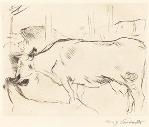 Stodola pro krávy II od Lovis Corinth