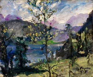 Krajina u jezera Walchensee od Lovis Corinth
