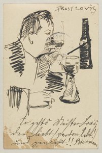 Lovis Corinth Carlu Strathmannovi: pohlednice, razítko 20. dubna 1903 od Lovis Corinth