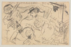 Lovis Corinth Carlu Strathmannovi: pohlednice, razítko 20. září 1901 od Lovis Corinth