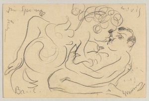 Lovis Corinth Carlu Strathmannovi: pohlednice, razítko 25. března 1908 od Lovis Corinth