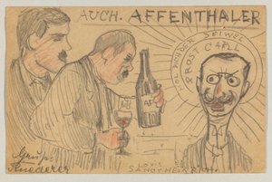 Lovis Corinth Carlu Strathmannovi: pohlednice, razítko 28. září 1896 od Lovis Corinth