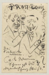 Lovis Corinth Carlu Strathmannovi: pohlednice, razítko 30. října 1907 od Lovis Corinth