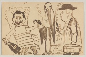 Lovis Corinth Carlu Strathmannovi: pohlednice, razítko 3. září 1902 od Lovis Corinth