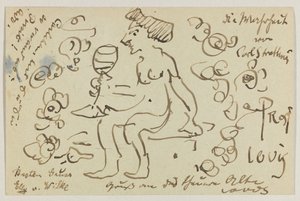 Lovis Corinth Carlu Strathmannovi: pohlednice, razítko 8. března 1906 od Lovis Corinth