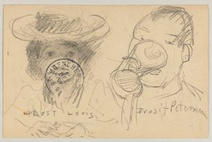 Lovis Corinth Carlu Strathmannovi: pohlednice, razítko na přední straně 17. prosince 1902 od Lovis Corinth