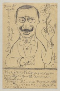 Lovis Corinth slečně Elly Frankeové: pohlednice, poštovní razítko 28. srpna 1897 od Lovis Corinth
