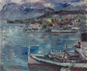 Lucernské jezero dopoledne od Lovis Corinth
