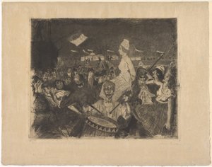 Marie Antoinette na cestě k popravčímu pódiu od Lovis Corinth
