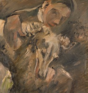 Max Mainer se sibiřským chrtem, 1917 od Lovis Corinth