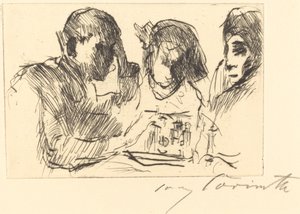 Šachová hra šachistů, 1918. od Lovis Corinth