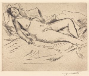 Spící žena od Lovis Corinth