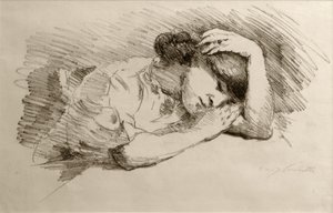 Spící od Lovis Corinth