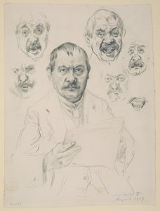 Studie k autoportrétu od Lovis Corinth